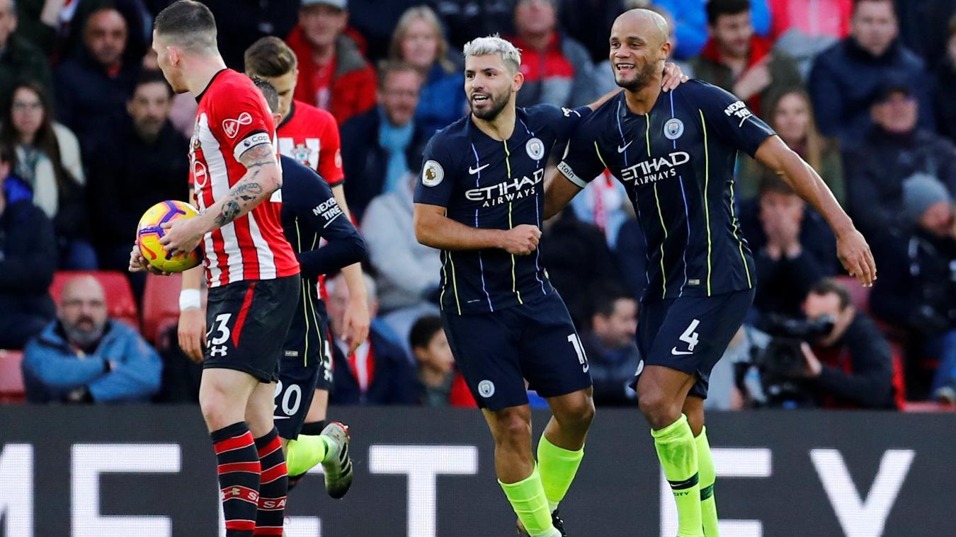 Vùi dập Southampton, Man City trở lại ngôi nhì bảng