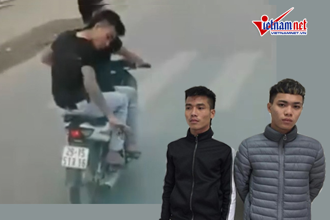 Hà Nội: Tạm giữ 2 thanh niên ngang nhiên rải đinh trước đầu xe tải