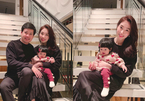 Vợ chồng Hoa hậu Đặng Thu Thảo đón năm mới đầu tiên với con gái