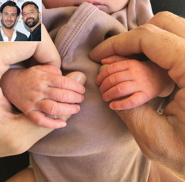 Cặp đồng tính Ricky Martin và Jwan Yosef chào đón cô con gái