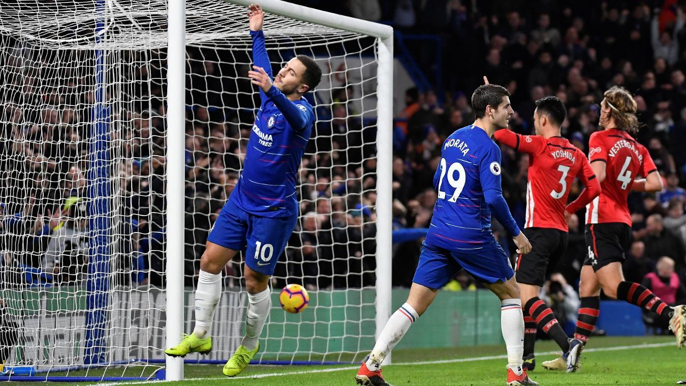 Hazard và Morata bất lực, Chelsea bị Southampton cưa điểm