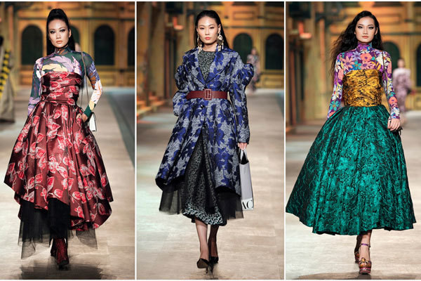 H'Hen Niê, Võ Hoàng Yến nổi bật với set đồ từ lụa, gấm