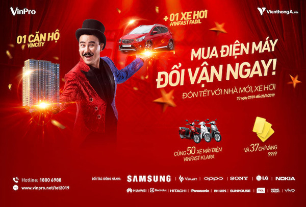 ‘Mua điện máy - Đổi vận ngay’ tại VinPro& Viễn thông A