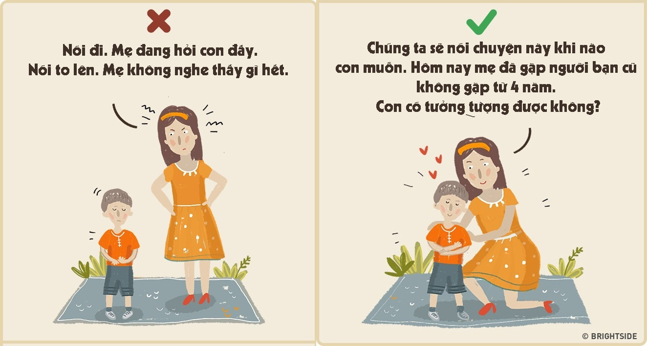 Câu hỏi mở khuyến khích trẻ bày tỏ cảm xúc mỗi ngày