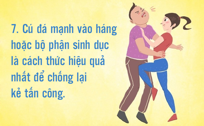 7 kỹ thuật tự vệ tay không khi bị kẻ xấu tấn công