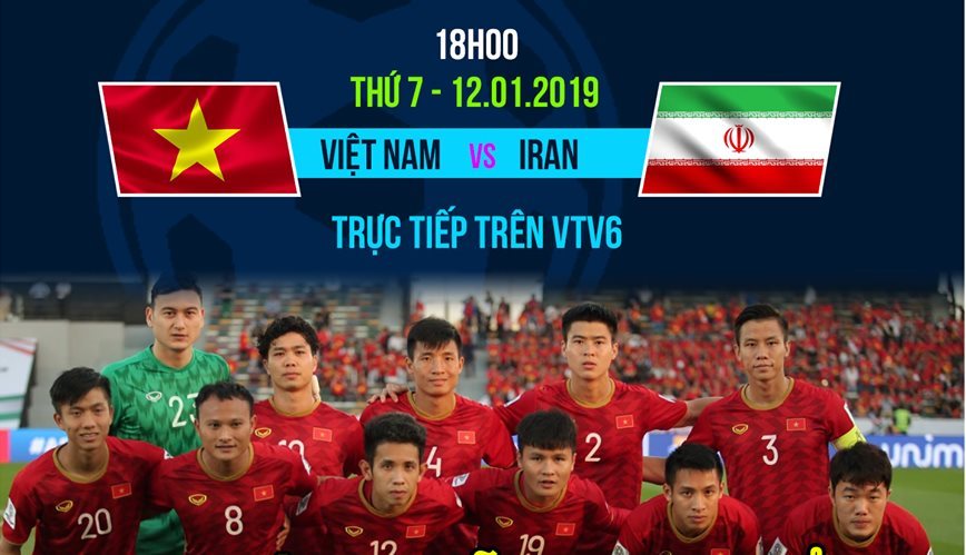 Link xem trực tiếp Việt Nam vs Iran, 18h ngày 12/1
