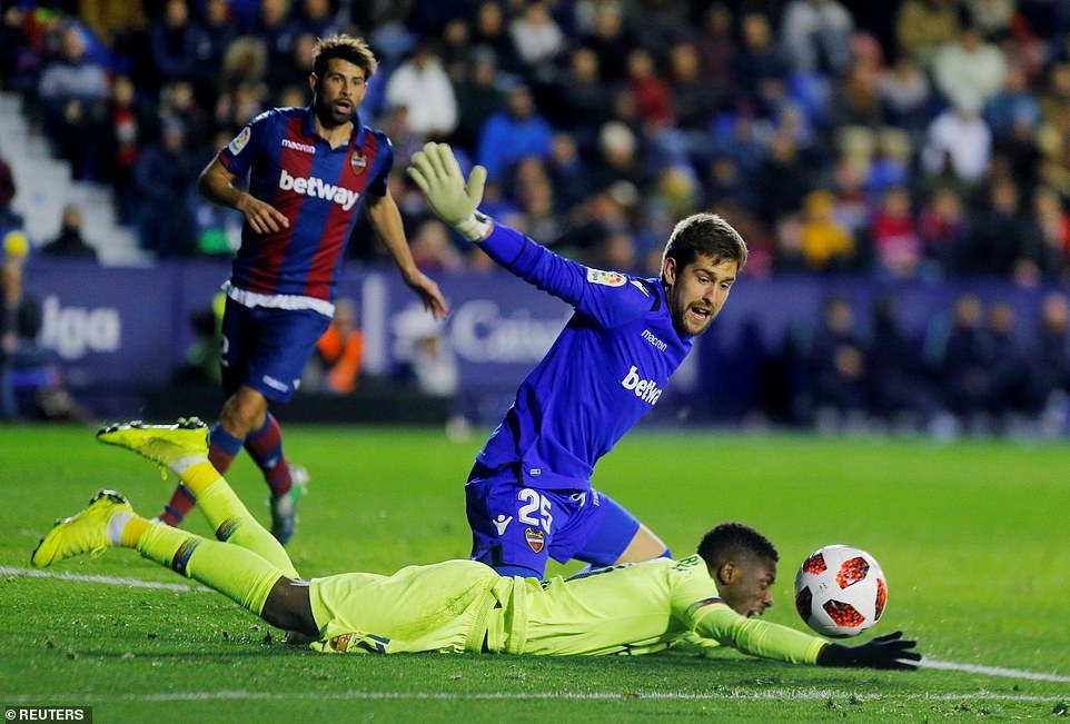 Barca thua đau Levante ở Cúp Nhà Vua vì... khinh địch