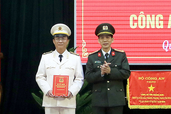 Công bố quyết định nhân sự của Bộ trưởng Công an