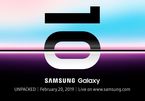 Samsung công bố chính thức ngày ra mắt Galaxy S10