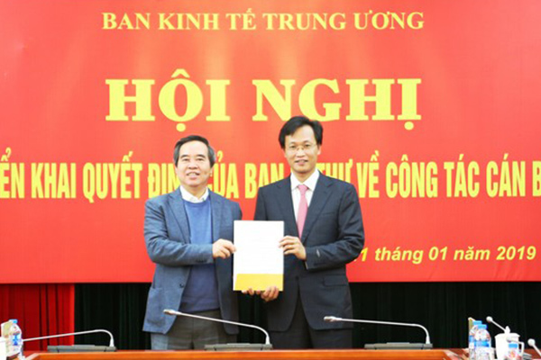 Ban Bí thư bổ nhiệm thêm một Phó trưởng Ban Kinh tế Trung ương