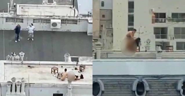 'Ân ái' trên sân thượng, cặp đôi còn hồn nhiên làm điều này