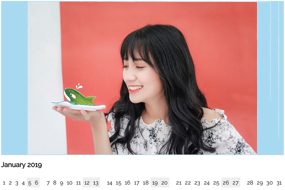 Cách tạo lịch năm mới 2019 từ ảnh chính bạn trên iOS và Android