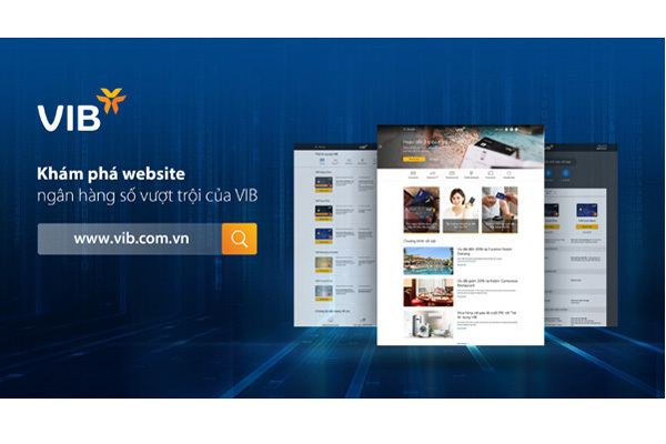 Khám phá website ngân hàng số mới của VIB