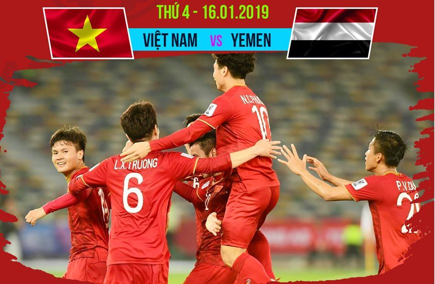 Link xem trực tiếp Việt Nam vs Yemen, 23h ngày 16/1