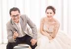 Cô dâu kém 19 tuổi gợi cảm chụp ảnh cưới với NSND Trung Hiếu