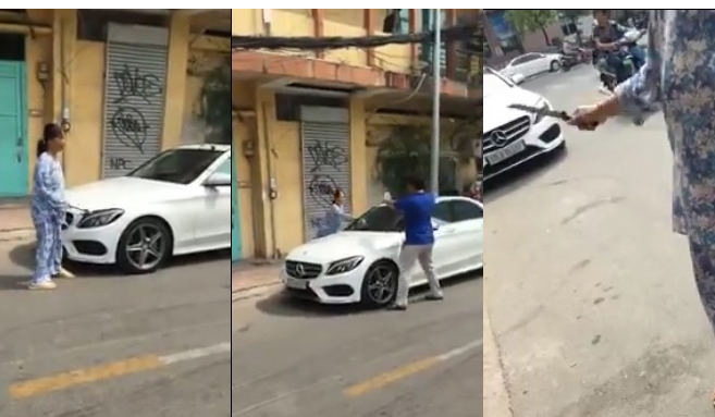 Người phụ nữ cầm búa đập nát xe sang Mercedes-Benz 2 tỷ