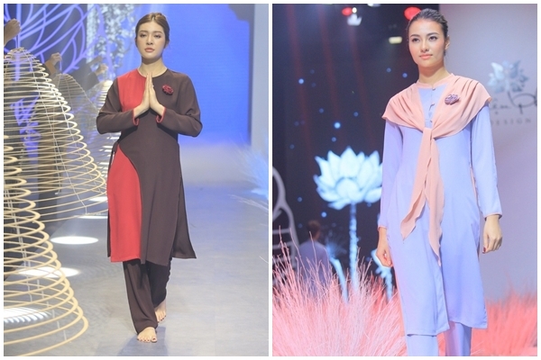 Hồng Quế chân trần catwalk