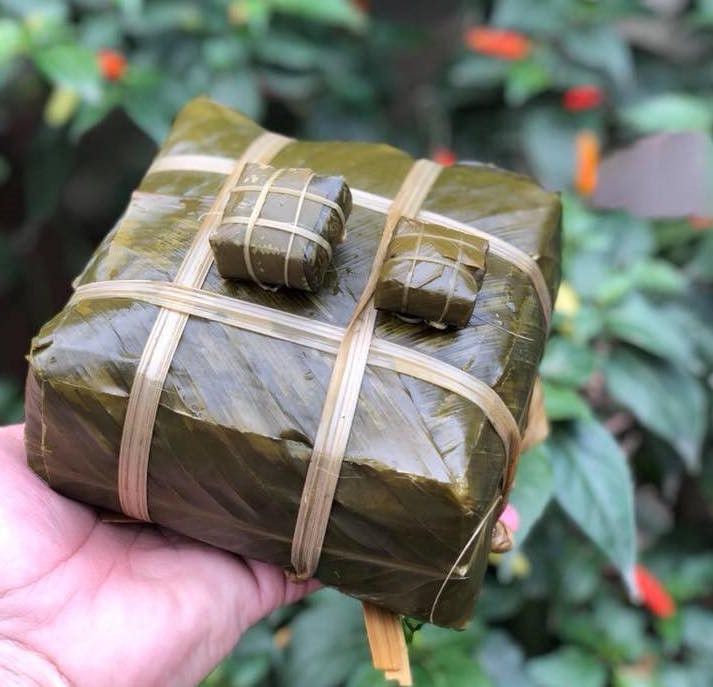 Bánh chưng, bánh tét tí hon gây chú ý dịp cận Tết Nguyên đán
