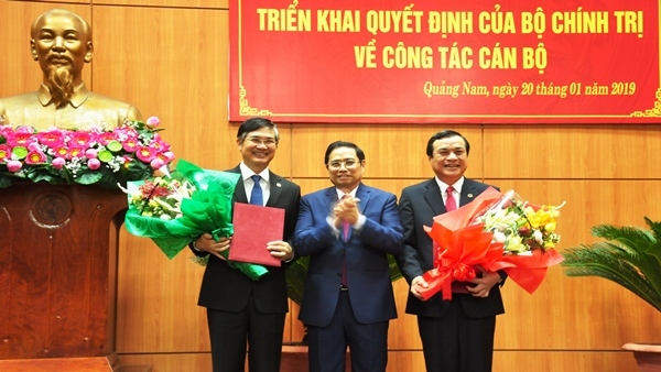 Trao quyết định bổ nhiệm Bí thư Quảng Nam cho ông Phan Việt Cường