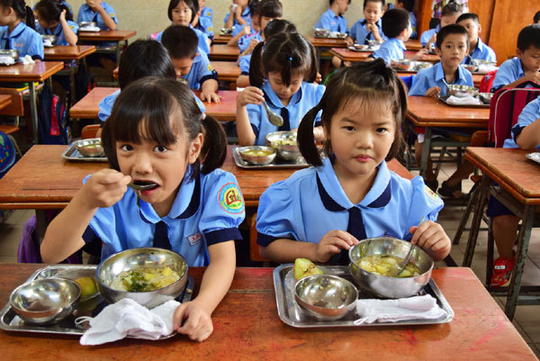 Thực đơn dinh dưỡng cho học sinh bán trú Điện Biên
