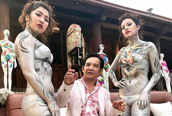 Quang Tèo và mẫu nude body painting gây phản cảm trong hài Tết: Sự thật ngã ngửa