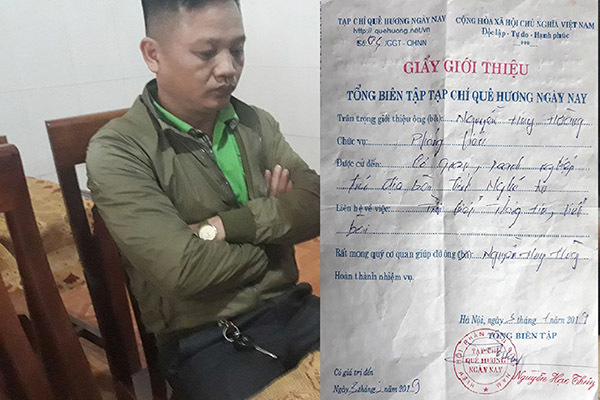 Thả phóng viên nghi tống tiền doanh nghiệp ở Nghệ An