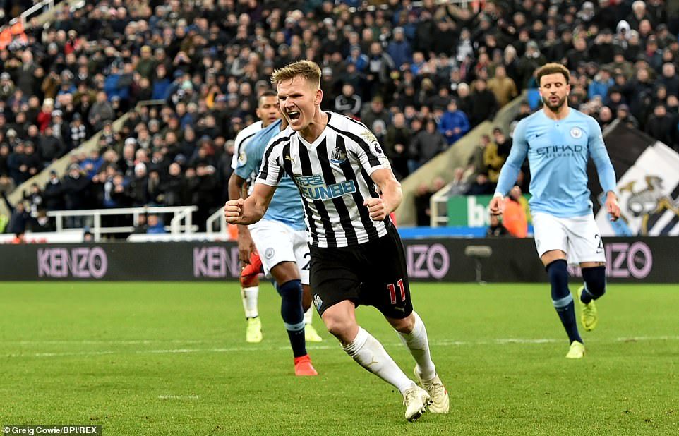 Man City thua sốc trên sân Newcastle
