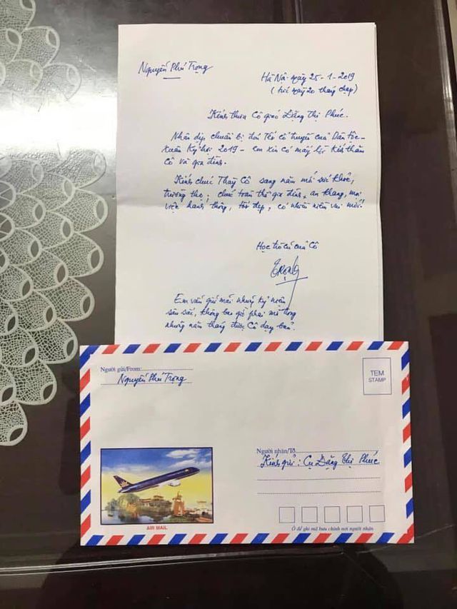 Tổng Bí thư, Chủ tịch nước Nguyễn Phú Trọng gửi thư tay chúc mừng năm mới cô giáo cũ