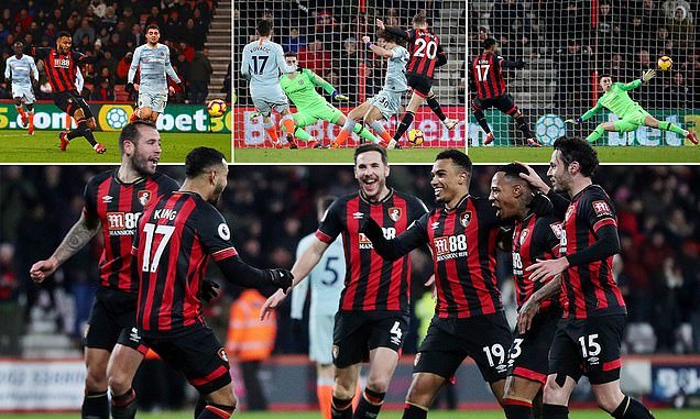 Chelsea thua tan nát trên sân Bournemouth