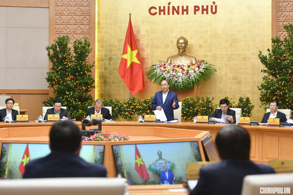 Hình ảnh phiên họp Chính phủ đầu tiên trong năm 2019