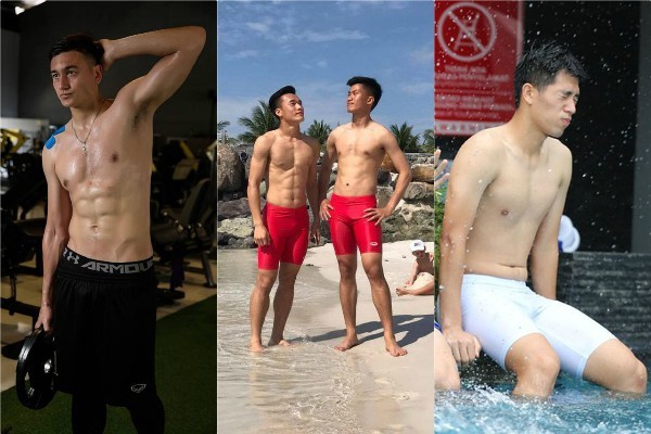 Đọ body 6 múi cầu thủ: Văn Lâm, Tiến Dũng bất phân thắng bại, Đình Trọng xếp chót bảng