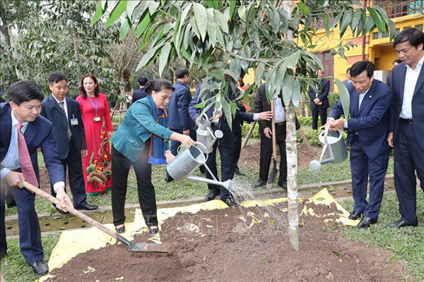 Chủ tịch QH trồng cây lưu niệm tại khu di tích Chủ tịch Hồ Chí Minh