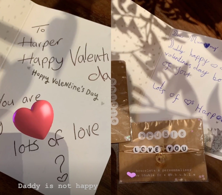 David Beckham không vui vì con gái 7 tuổi nhận được quà Valentine