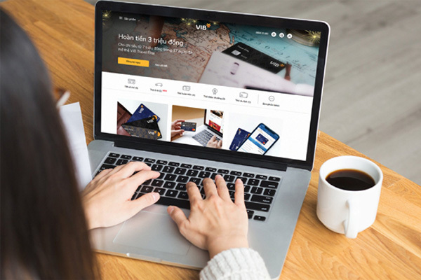 Những dịch vụ nổi bật trên website ngân hàng số VIB