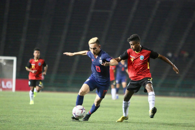 U22 Thái Lan thắng tối thiểu U22 Timor Leste