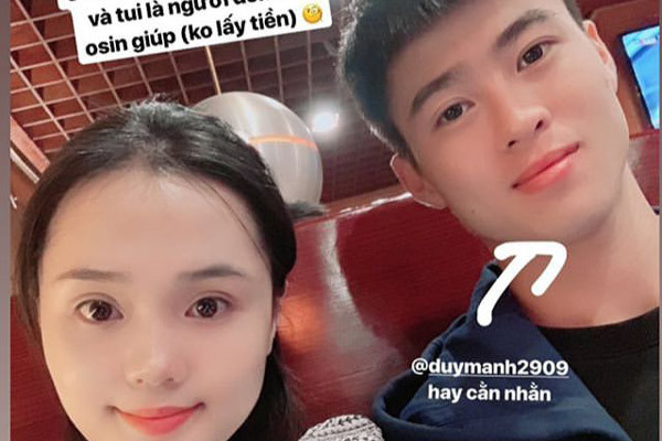 Bạn gái cầu thủ Duy Mạnh kể chuyện làm 'osin không lương' cho anh đi thi đấu