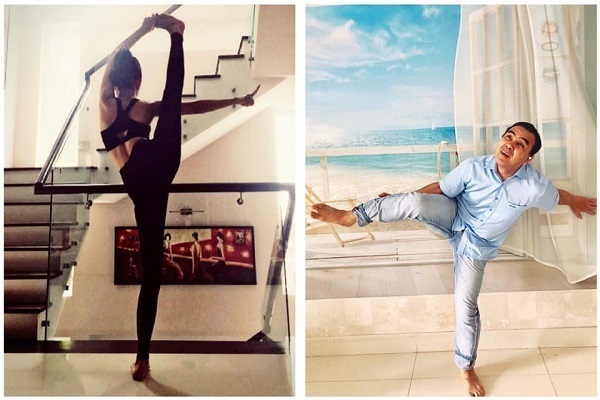 Bắt chước tư thế tập yoga của vợ, MC Quyền Linh khoe hình ảnh 'khó đỡ'
