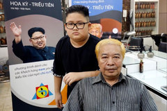 Dịch vụ cắt tóc 'kiểu ông Kim và ông Trump' của salon tóc ở Hà Nội lên báo nước ngoài