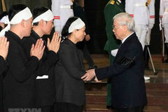 Hình ảnh xúc động tại lễ tang nguyên Phó Chủ tịch QH Nguyễn Phúc Thanh