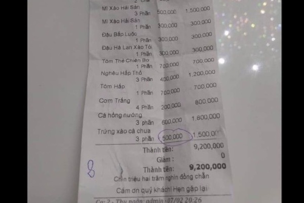 Chặt chém 500 ngàn/đĩa trứng: Bà chủ nhà hàng bị phạt 27 triệu