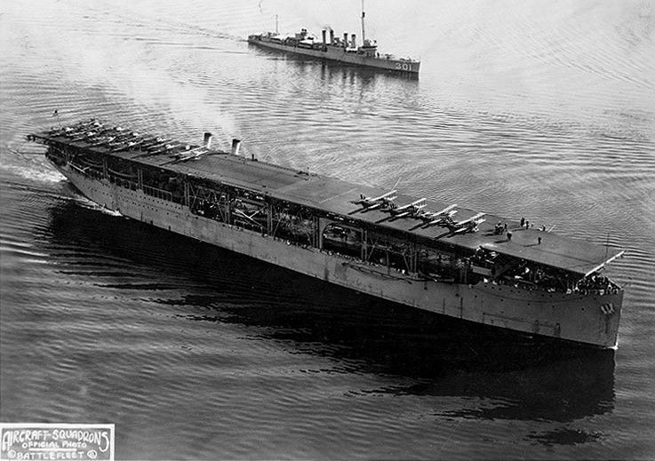 Hé lộ lý do tàu sân bay đầu tiên của Mỹ bị đánh chìm