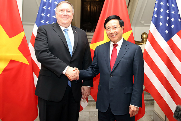 Phó Thủ tướng Phạm Bình Minh hội đàm với Ngoại trưởng Mỹ