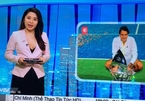 Nữ MC gây bàn tán vì mặc hớ hênh lên sóng kênh Bóng đá TV