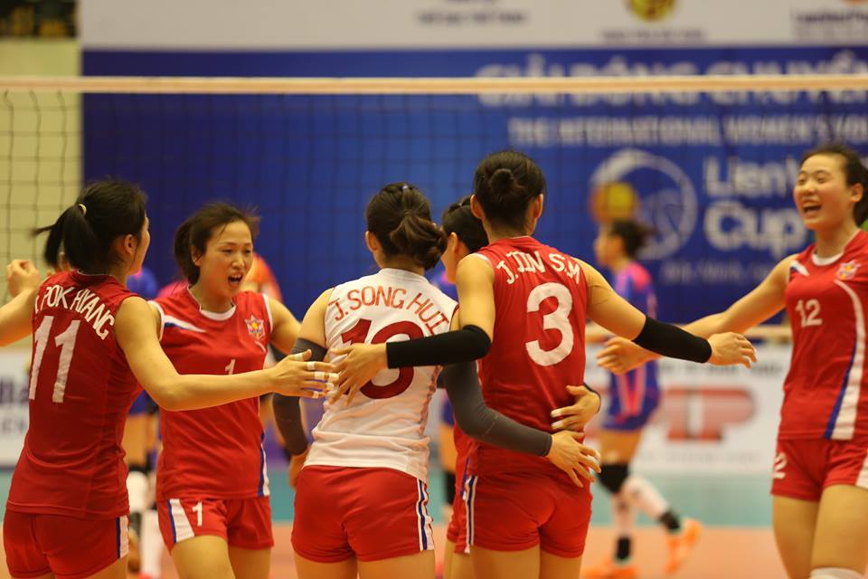 Tuyển Triều Tiên vào chung kết giải bóng chuyền quốc tế tại Bắc Ninh