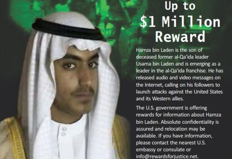 Mỹ treo thưởng hơn 23 tỷ bắt con trai Bin Laden