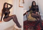 Kim Kardashian gây choáng ở Tuần lễ thời trang Paris với trang phục da báo xuyên thấu