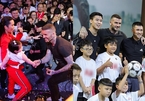 David Beckham vui đùa bên con gái Hà Anh, so tài cùng Duy Mạnh