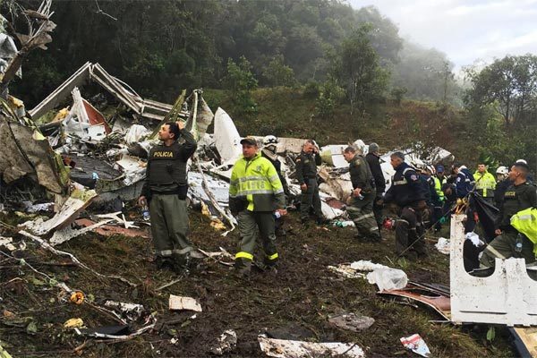 Rơi máy bay thảm khốc ở Colombia