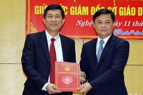 Sở GD-ĐT Nghệ An có giám đốc mới