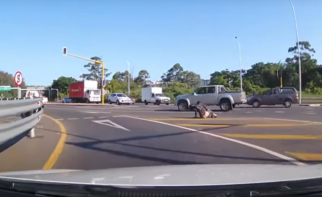 Ngồi trên thùng xe bán tải vào cua và cái kết